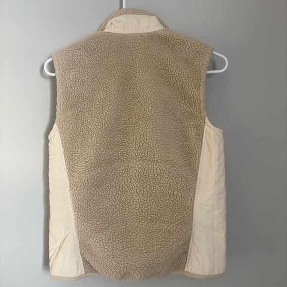 Patagonia Women’s Fleece Vest Cream Beige Size Small - Picture 6 of 6